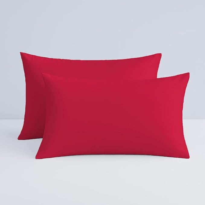 Pillow Cases pack of 2 Black Pillow Covers 50X75CM Hotel Quality Poly Cotton