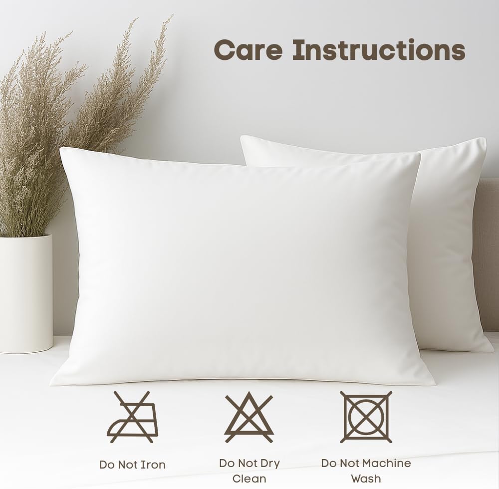 Pillow Cases pack of 2 Black Pillow Covers 50X75CM Hotel Quality Poly Cotton