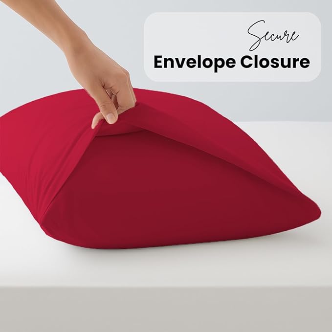 Pillow Cases pack of 2 Black Pillow Covers 50X75CM Hotel Quality Poly Cotton