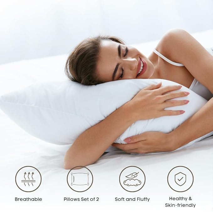 Pillow Cases pack of 2 Black Pillow Covers 50X75CM Hotel Quality Poly Cotton