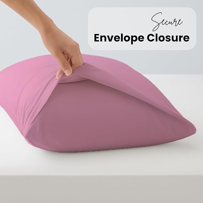 Pillow Cases pack of 2 Black Pillow Covers 50X75CM Hotel Quality Poly Cotton