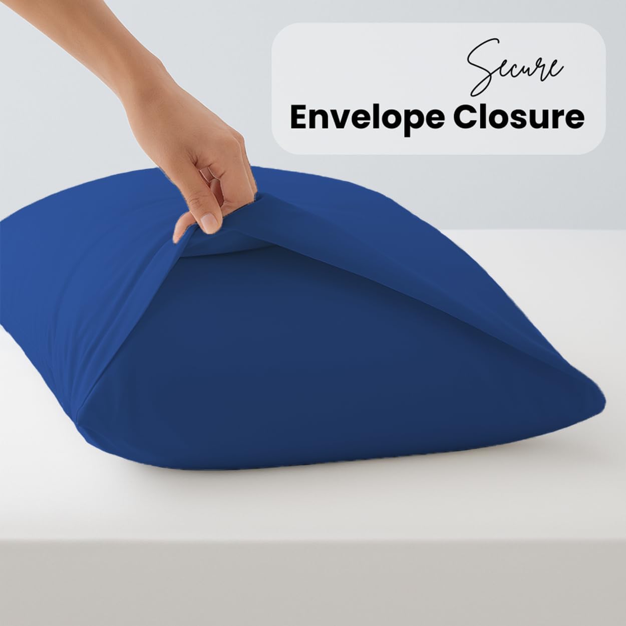 Pillow Cases pack of 2 Black Pillow Covers 50X75CM Hotel Quality Poly Cotton