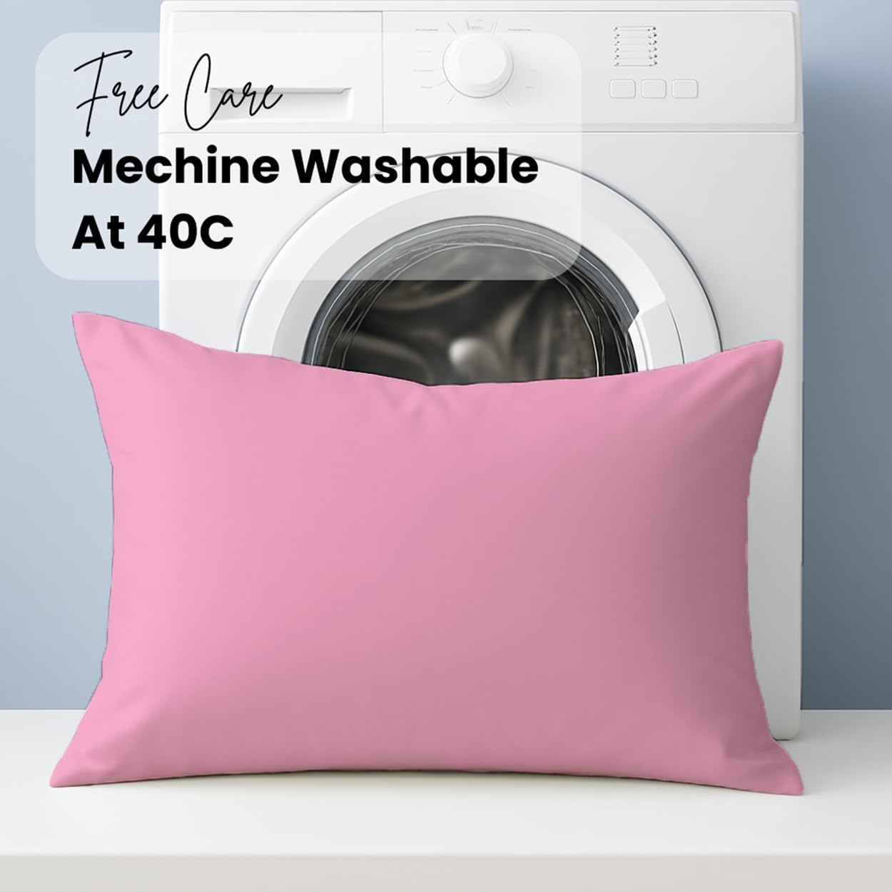 Pillow Cases pack of 2 Black Pillow Covers 50X75CM Hotel Quality Poly Cotton