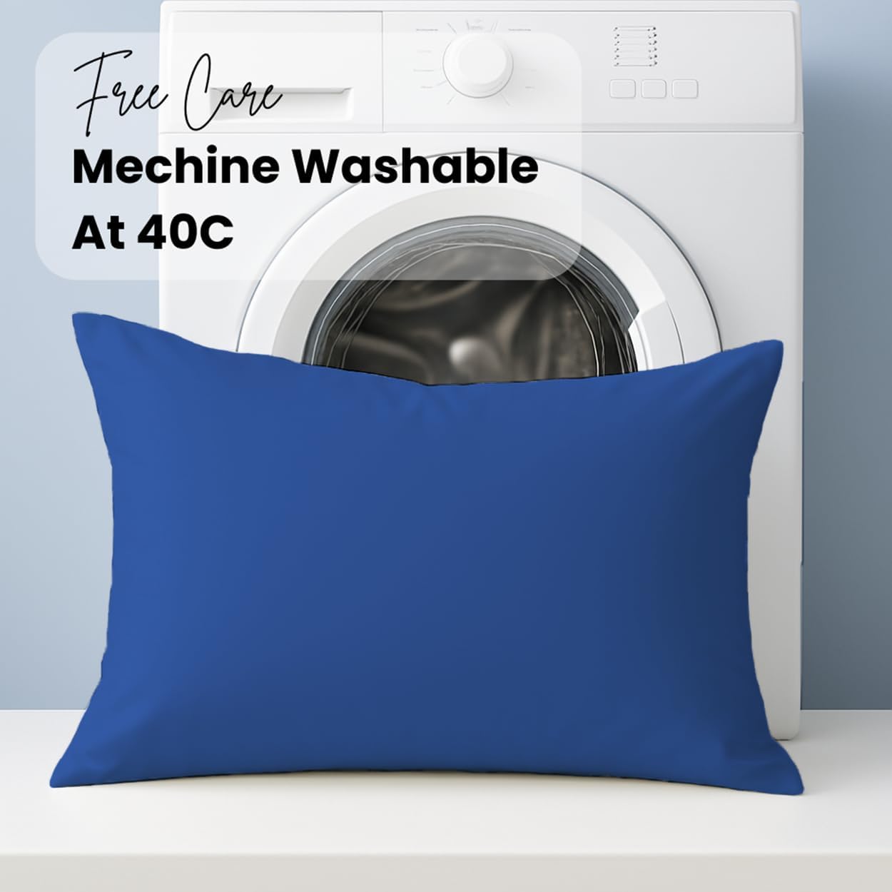 Pillow Cases pack of 2 Black Pillow Covers 50X75CM Hotel Quality Poly Cotton