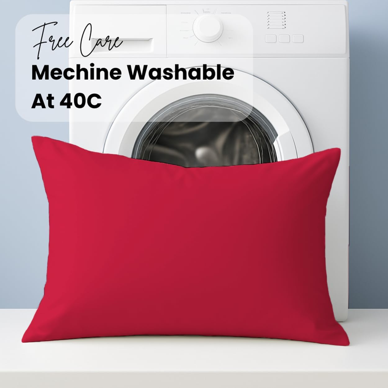 Pillow Cases pack of 2 Black Pillow Covers 50X75CM Hotel Quality Poly Cotton