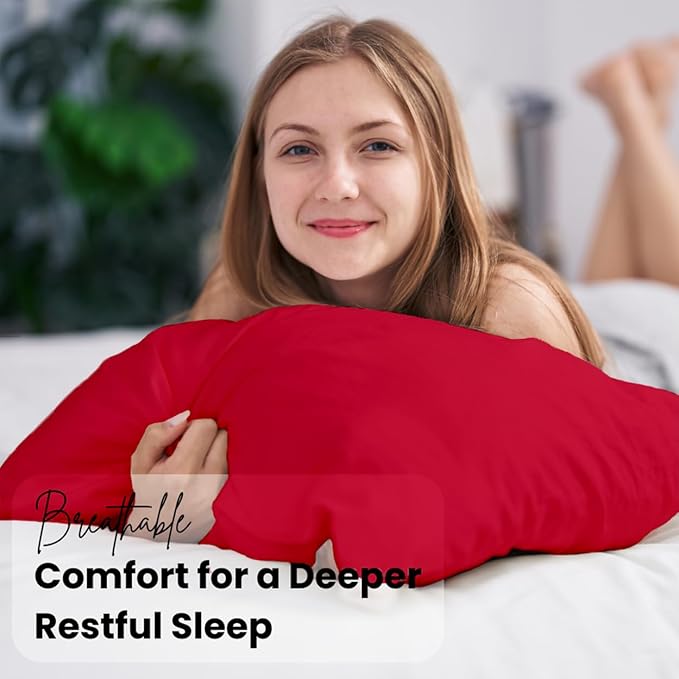 Pillow Cases pack of 2 Black Pillow Covers 50X75CM Hotel Quality Poly Cotton