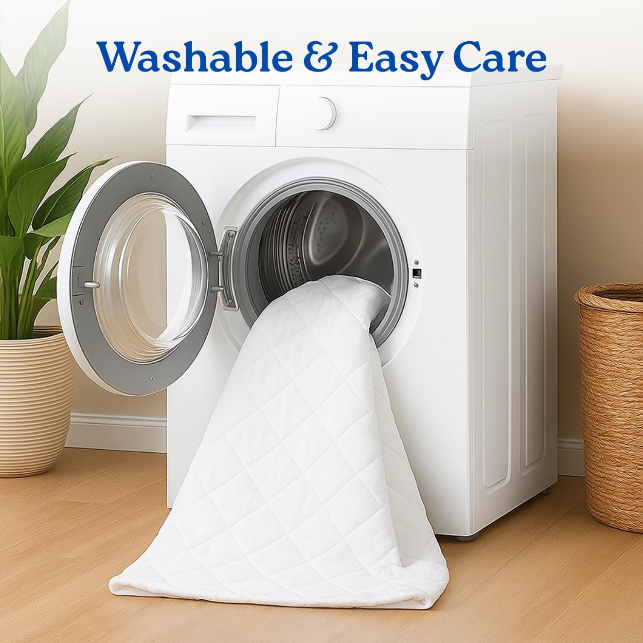 Extra Deep Quilted WATERPROOF Mattress Protector Fitted Bed Cover Anti Allergic