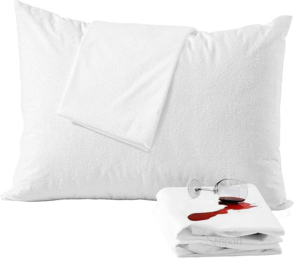 Waterproof Dust Mite Proof Terry Towel Mattress Protector -35 cm Deep