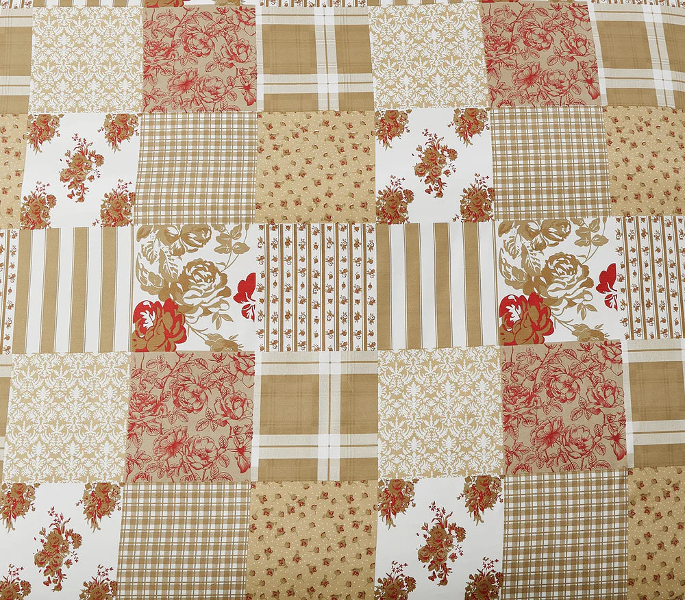 Breathable Microfibre Quilt Duvet Cover Set With Fitted Sheet and Pillow Case – Complete Bedding Set