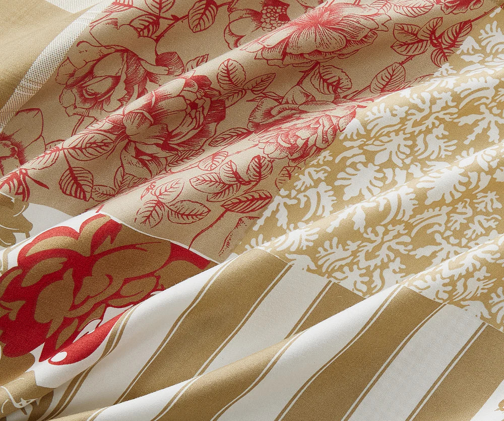 Breathable Microfibre Quilt Duvet Cover Set With Fitted Sheet and Pillow Case – Complete Bedding Set