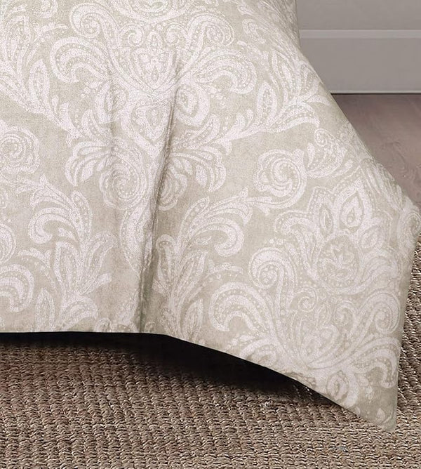 Breathable Microfibre Quilt Duvet Cover Set With Fitted Sheet and Pillow Case – Complete Bedding Set