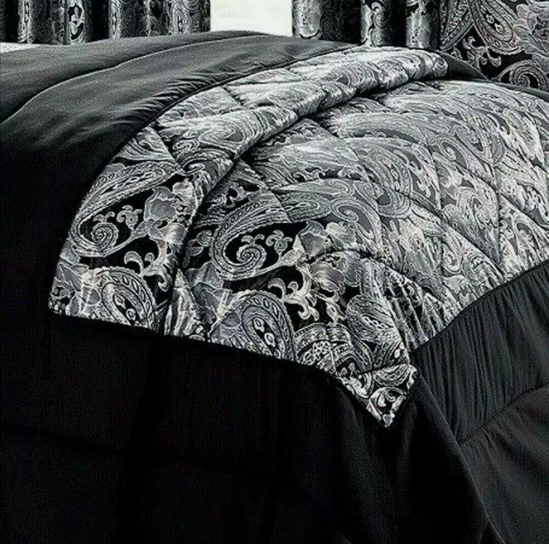 Cleo Quilted Jacquard Bedspread Comforter with Pillow Case
