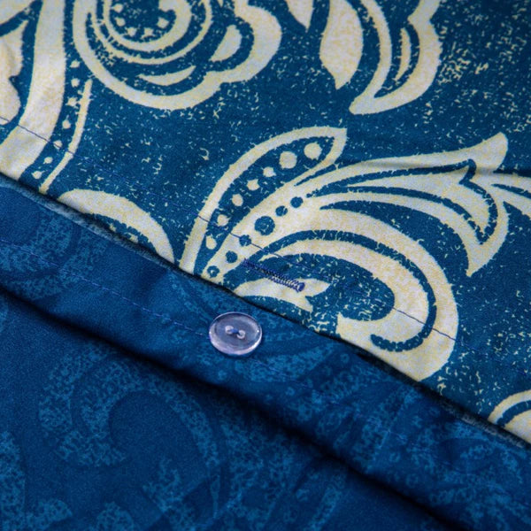 Breathable Microfibre Quilt Duvet Cover Set With Fitted Sheet and Pillow Case – Complete Bedding Set