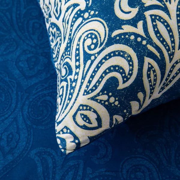 Breathable Microfibre Quilt Duvet Cover Set With Fitted Sheet and Pillow Case – Complete Bedding Set