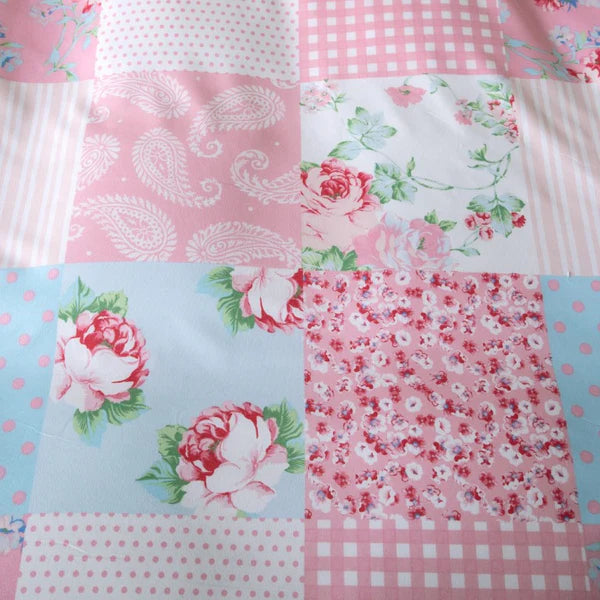 Breathable Microfibre Quilt Duvet Cover Set With Fitted Sheet and Pillow Case – Complete Bedding Set