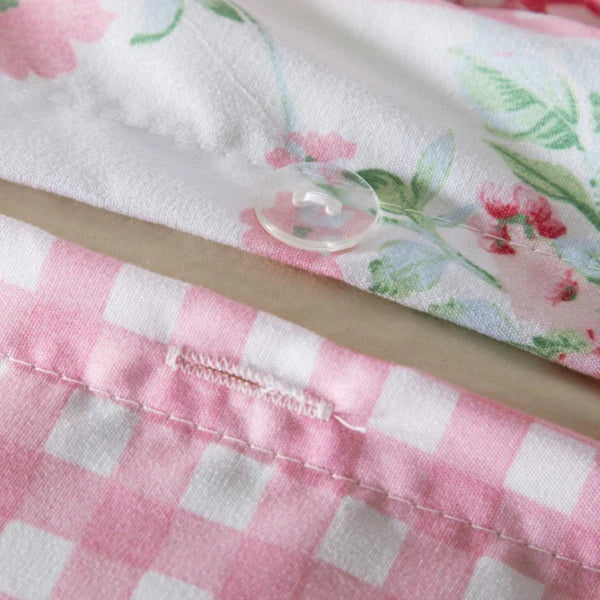 Breathable Microfibre Quilt Duvet Cover Set With Fitted Sheet and Pillow Case – Complete Bedding Set