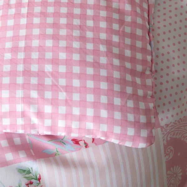 Breathable Microfibre Quilt Duvet Cover Set With Fitted Sheet and Pillow Case – Complete Bedding Set