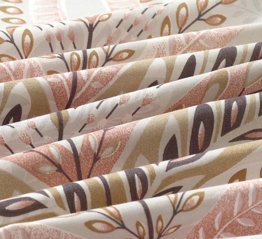 Breathable Microfibre Quilt Duvet Cover Set With Fitted Sheet and Pillow Case – Complete Bedding Set