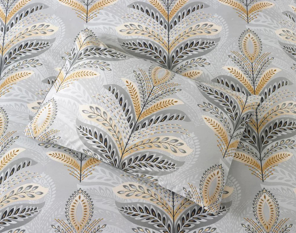 Breathable Microfibre Quilt Duvet Cover Set With Fitted Sheet and Pillow Case – Complete Bedding Set