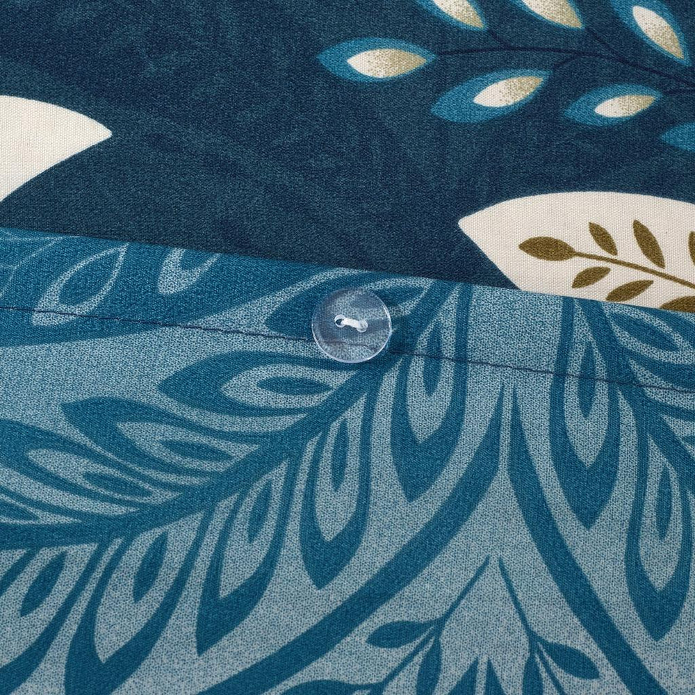 Breathable Microfibre Quilt Duvet Cover Set With Fitted Sheet and Pillow Case – Complete Bedding Set