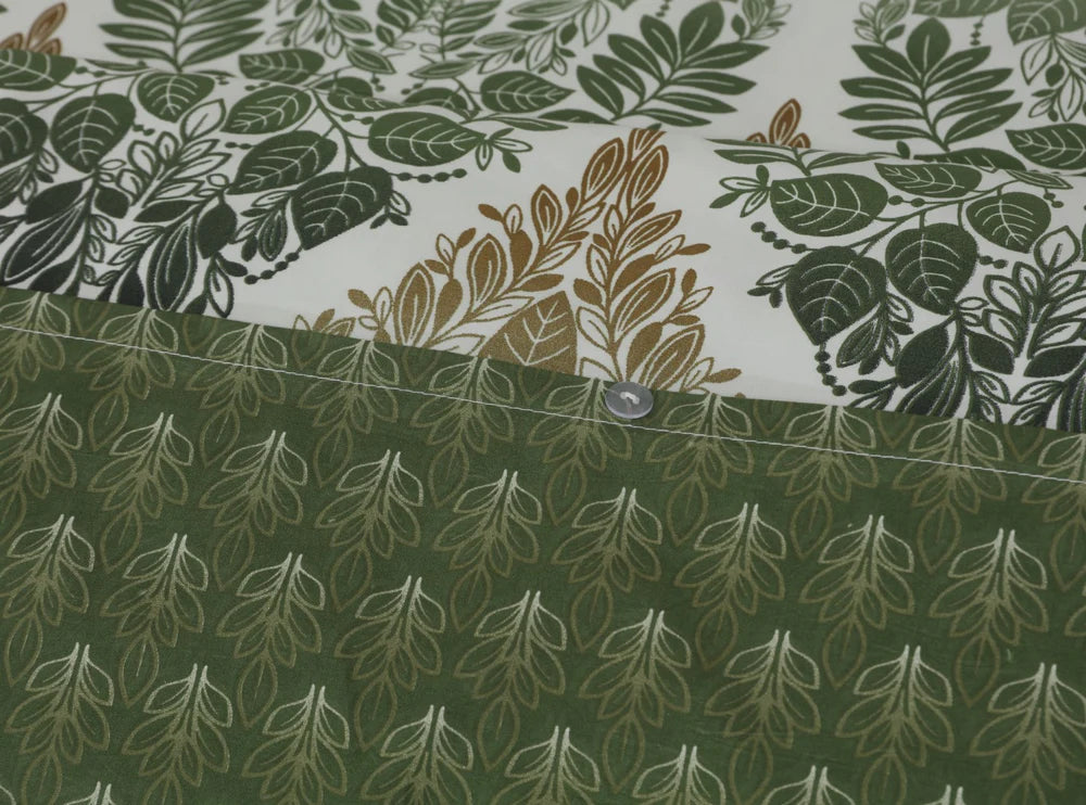 Breathable Microfibre Quilt Duvet Cover Set With Fitted Sheet and Pillow Case – Complete Bedding Set