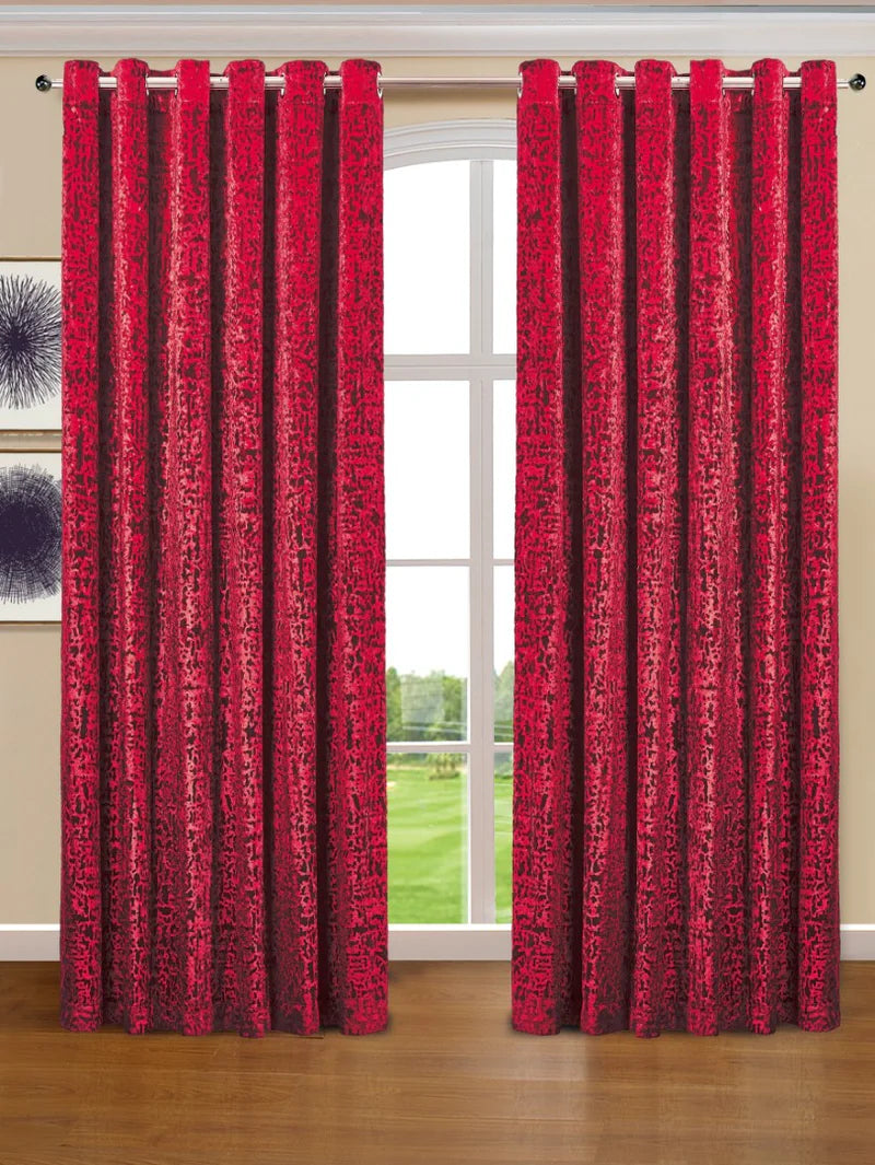 Luxury Plush Velvet Ring Top Curtains for Windows – Complete Set with 2 Curtain Panels & Tiebacks