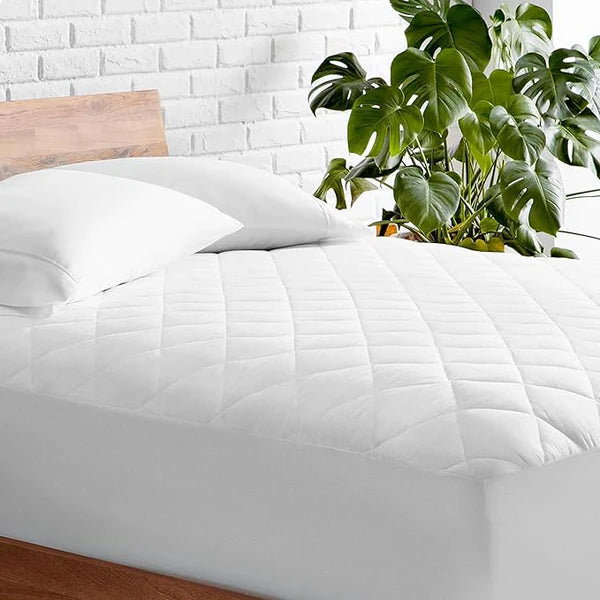 Quilted Fitted Mattress Protector Bedding Mattress Cover Topper Protection Extra Deep Stretches 35Cm