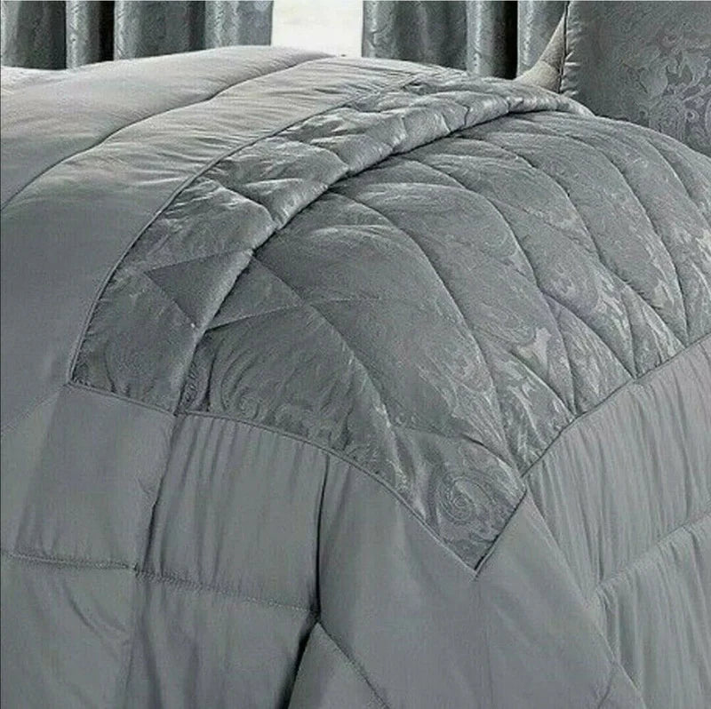 Cleo Quilted Jacquard Bedspread Comforter with Pillow Case