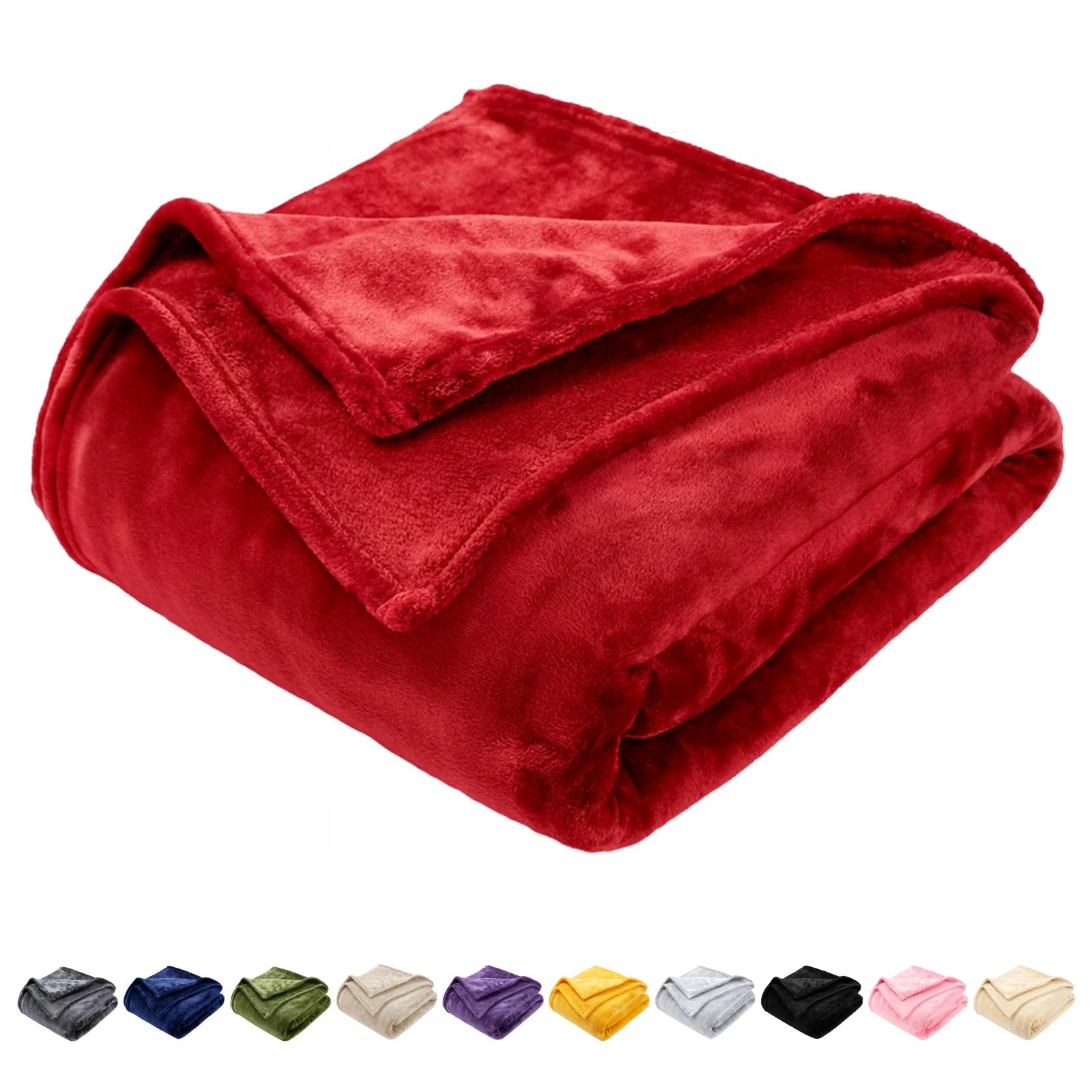 Fluffy Fleece Blanket Single, Double, King & Super King