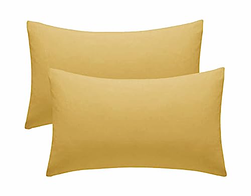 Ochre Pillow Covers Poly Cotton