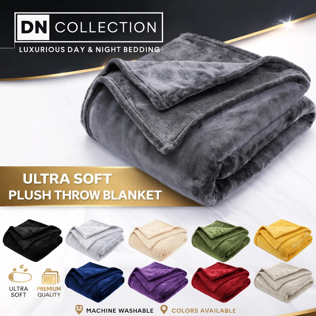 Fluffy Fleece Blanket Single, Double, King & Super King