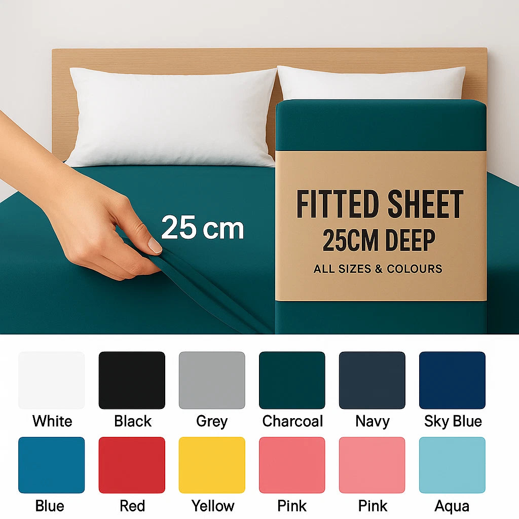 Deep Fitted Sheets 25CM